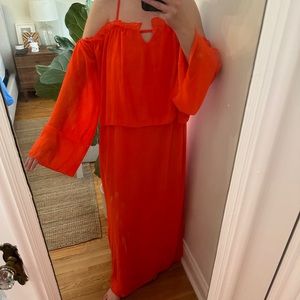 Boohoo / red maxi dress